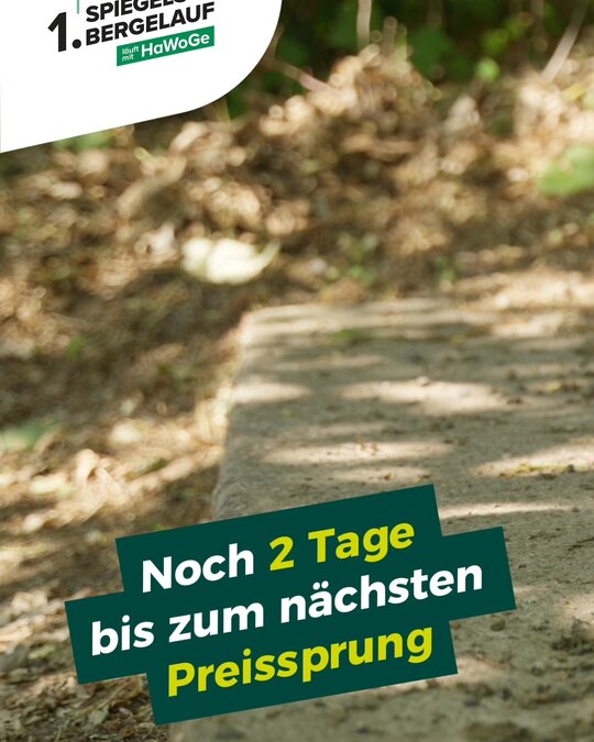 ⏰ Preissprung voraus!
Noch bis einschließlich 15.08. zum aktuellen Preis für den Spiegelsbergelauf 2026 anmelden!... ⏰ Preissprung voraus!
Noch bis einschließlich 15.08. zum aktuellen Preis für den Spiegelsbergelauf 2026 anmelden!...